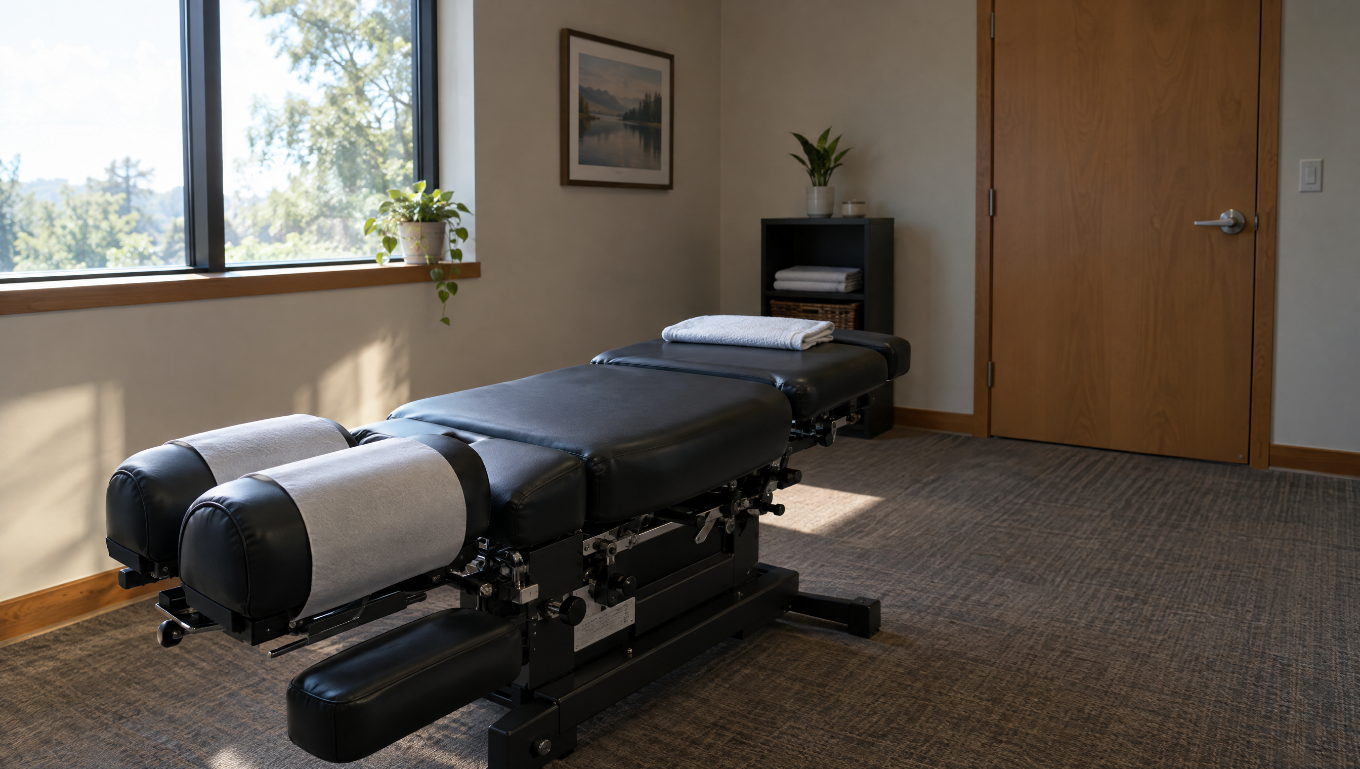 Empty treatment table after a missed visit